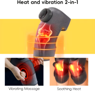 Rechargeable heated knee massager - Relieves shoulder vibration and relieves elbow pain - Customized heating settings - A though