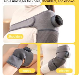 Rechargeable heated knee massager - Relieves shoulder vibration and relieves elbow pain - Customized heating settings - A though