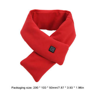 Warm Heated Scarf USB Charging Electric Heated Scarf Cold-Proof Thermal Neck Wrap Warmer Washable for Climbing Hiking Cycling