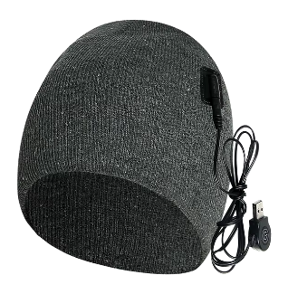 Rechargeable Electric Heated Hat Adjustable and Washable Thermal Cap for Outdoor Fishing Trip Dating Shopping